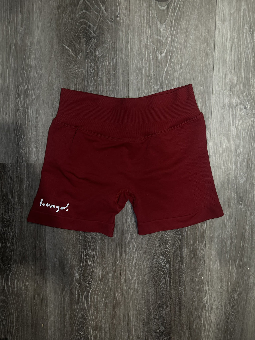Merlot Red Sculpted Shorts